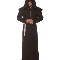Mönchsrobe Männerkostüm Braun
