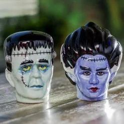 Frankenstein Pärchen Salz & Pfefferstreuer -Karnevalskostüme Herren Verkäufe mr und mrs frankenstein salz und pfefferstreuer mr and mrs frankenstein salt and pepper shakers 51637 03