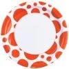 Orange Punkt Pappteller 8 St. -Karnevalskostüme Herren Verkäufe orange dots pappteller tischdekoration sommerparty punkte muster paper plates 35743