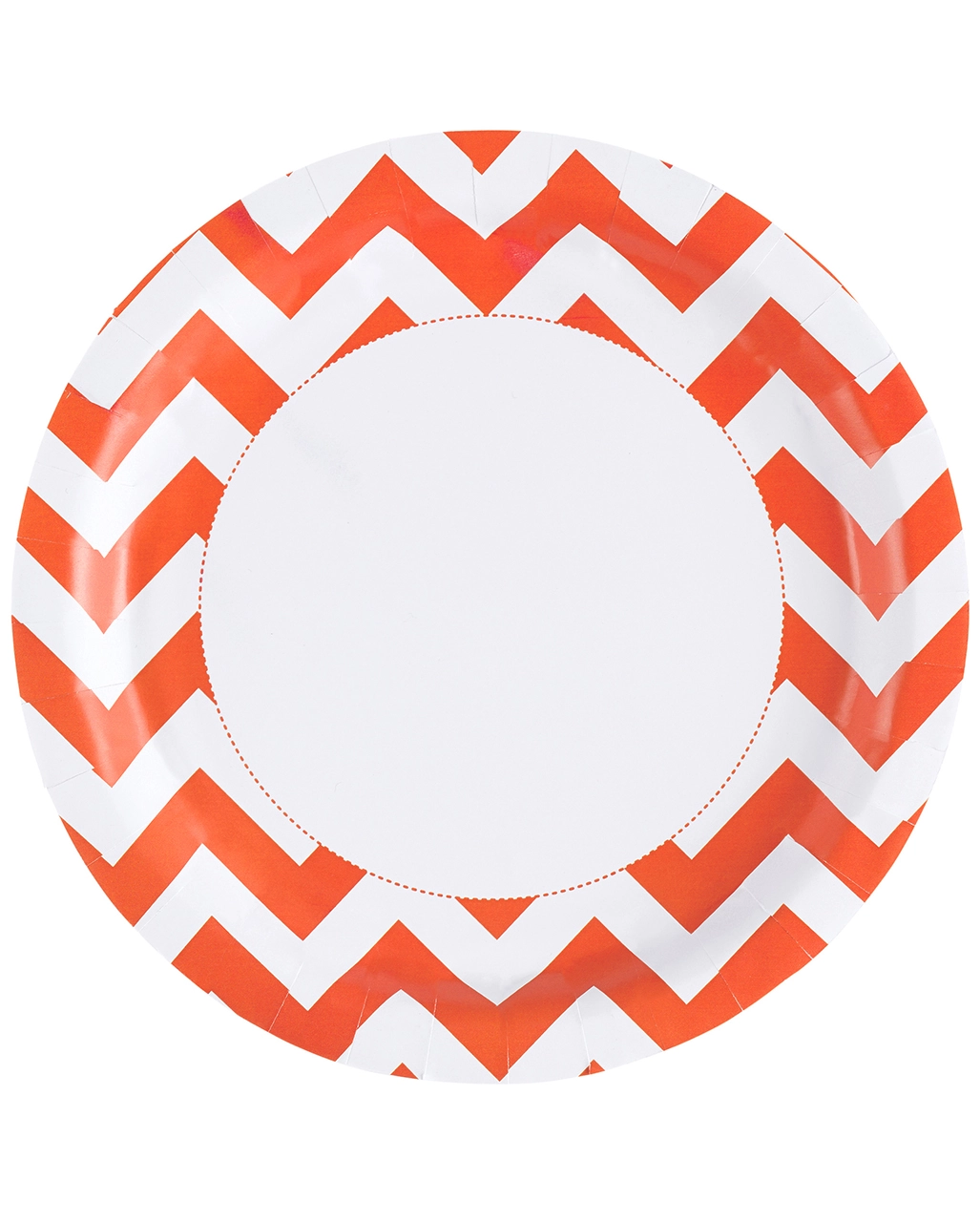Zick-Zack Pappteller Orange 8 St. 3 Zick-Zack Pappteller Orange 8 St.