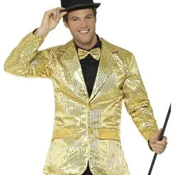 Goldene Männer Pailletten-Jacke
