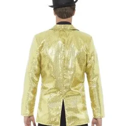 Goldene Männer Pailletten-Jacke 7 Goldene Männer Pailletten-Jacke -Karnevalskostüme Herren Verkäufe pailetten frack fuer herren gold zirkus direktor jacke pailletten jacket fuer fasching 28485 3