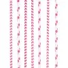 12 Papier Trinkhalme Pink