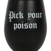 Wähle Dein Gift Weinglas 1 Wähle Dein Gift Weinglas -Karnevalskostüme Herren Verkäufe pick your poison weinglas pick your poison wine glass halloween homeware gothic homeware 53394 01