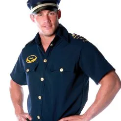 Piloten Shirt Kostüm Gr.L