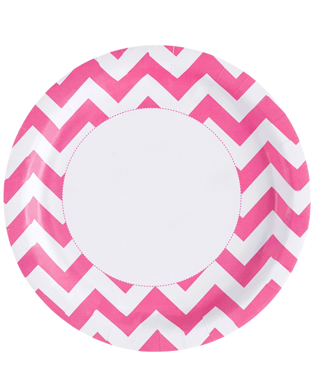 Zick-Zack Pappteller Pink 8 St. 3 Zick-Zack Pappteller Pink 8 St.
