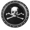 Piraten Totenschädel Pappteller -Karnevalskostüme Herren Verkäufe piraten totenkopf pappteller piraten totenschaedel pappteller pirate skull paper plates 39311 01