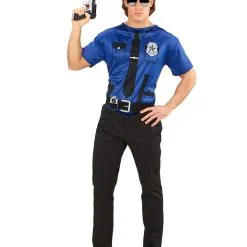 US Cop T-Shirt 8 US Cop T-Shirt -Karnevalskostüme Herren Verkäufe preiswertes us police officer t shirt polizeiuniform kostuem polizist kostuem 29397 3