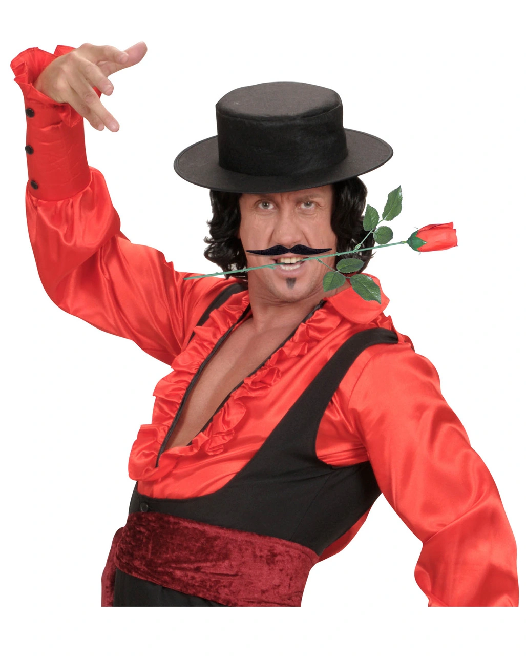 Rote Deko Rose Mit Stiel 5 Rote Deko Rose Mit Stiel – Bild 3