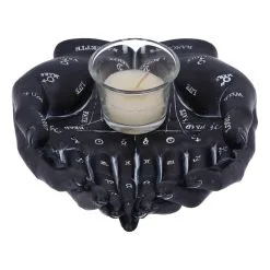 Schwarze Chiromantie-Hände Teelichthalter -Karnevalskostüme Herren Verkäufe schwarze handlese haende kerzenhalter schwarze chiromantie haende teelichthalter 51059 03