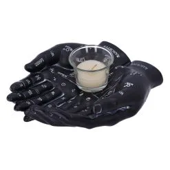 Schwarze Chiromantie-Hände Teelichthalter -Karnevalskostüme Herren Verkäufe schwarze handlese haende kerzenhalter schwarze chiromantie haende teelichthalter 51059 04