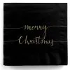 "Merry Christmas" Schwarze Servietten 20 St. -Karnevalskostüme Herren Verkäufe schwarze servietten merry christmas black napkins merry christmas gothic servietten 53082 01