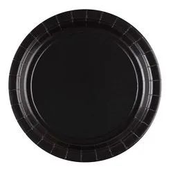 Schwarze Pappteller 8 St.