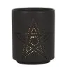 Schwarzer Teelichthalter Mit Pentagramm -Karnevalskostüme Herren Verkäufe schwarzer pentagramm teelichthalter black pentagram tealight holder gothic deko halloween dekoration 50820 01