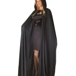 Schwarzer Kapuzenumhang