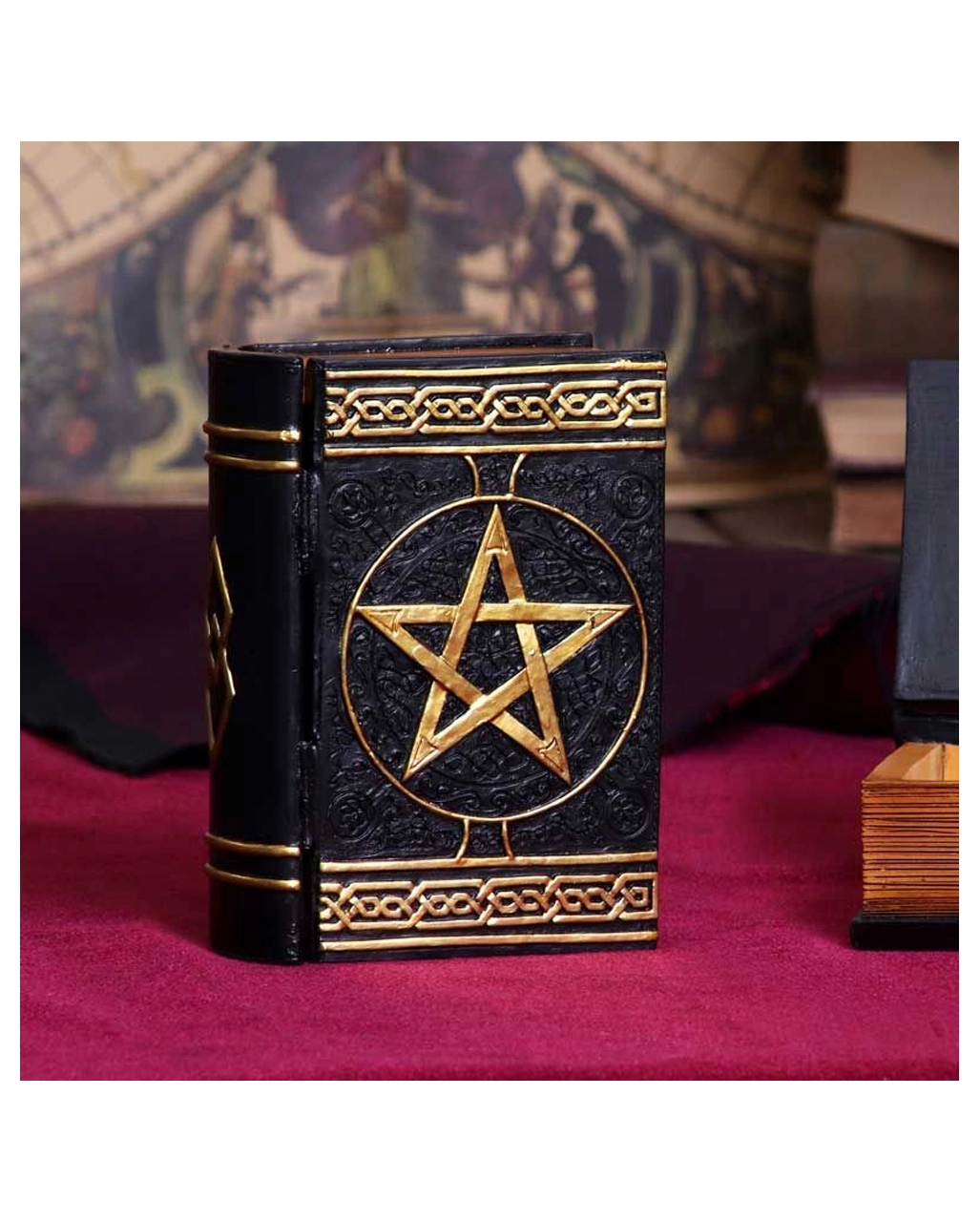 Schwarzes Buch Magischer Sprüche Schmuckschatulle 8 Schwarzes Buch Magischer Sprüche Schmuckschatulle – Bild 6