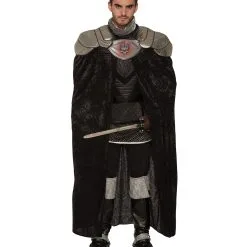 Schwarzes Fell Königscape Für Erwachsene