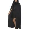 Schwarzer Kapuzen Umhang Als Cape Deluxe -Karnevalskostüme Herren Verkäufe schwarzes cape als kapuzen umhang halloween cape deluxe 26736 3