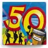 50. Geburtstag Servietten Swirls