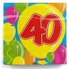 40. Geburtstag Servietten -Karnevalskostüme Herren Verkäufe serviette ballon 40 geburtstag cocktailservietten party dekoration birthday napkins 8802705 01
