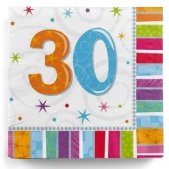 Servietten 30. Geburtstag