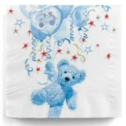Servietten Blau Teddy Boy 20 St.