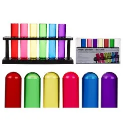 Shooter-Set Regenbogen Reagenzglas -Karnevalskostüme Herren Verkäufe shooter reagenzglas regenbogen bunte reagenz schnapsglaeser csd likoer shooter 29665 2