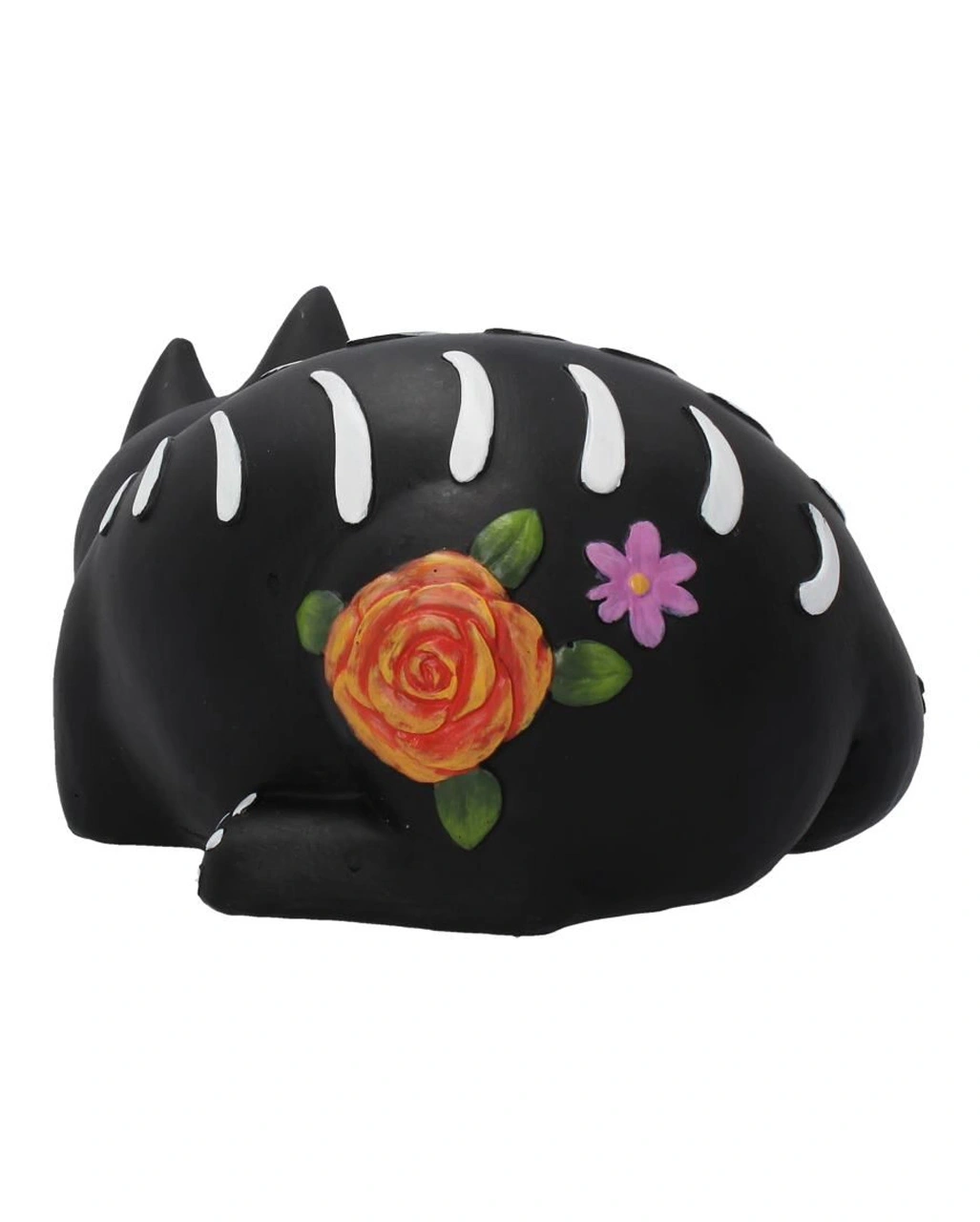 Schlafende Sugar Skull Katze 22cm 7 Schlafende Sugar Skull Katze 22cm – Bild 5