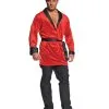 Rotes Sexy Playboy Jacket -Karnevalskostüme Herren Verkäufe smoking jacket rot schwarz playboy jacke fuer karneval playboy kostuem fuer fasching 28607