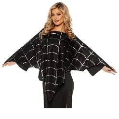 Spinnennetz Poncho