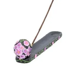 Sugar Skull Mit Blumen Räucherstäbchen Halter -Karnevalskostüme Herren Verkäufe sugar skull mit flowers raeucherstaebchen halter sugar skull with flowers incense burner 50735 05