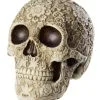 Totenschädel Mit Blütendesign -Karnevalskostüme Herren Verkäufe totenkopf mit bluetendesign totenschaedel dekoration skull with flower design 29106 1