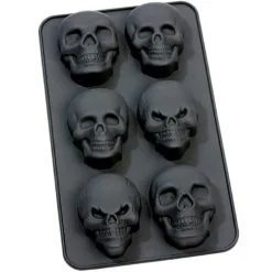 Totenschädel Silikon Backform