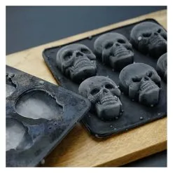 Totenschädel Eiswürfelform Aus Silikon 2er Set -Karnevalskostüme Herren Verkäufe totenkopf silikon eiswuerfelform totenschaedel silikon eiswuerfelform skull silicon ice cube dish 51048 02