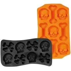 Totenschädel & Knochen Eiswürfel Form 1 St.