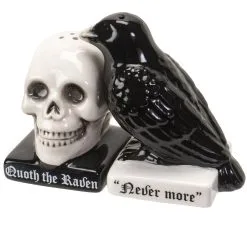 Totenschädel & Rabe Als Salz & Pfefferstreuer 14 Totenschädel & Rabe Als Salz & Pfefferstreuer -Karnevalskostüme Herren Verkäufe totenkopf und rabe salz und pfefferstreuer skull and raven salt and pepper shaker gothic tischdeko 54743 06