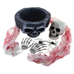 Totenschädelschale Mit Led Totenkopf Deko Set -Karnevalskostüme Herren Verkäufe totenkopfschale mit led totenschaedel deko set skull bowl w led skull deco set 51762 02