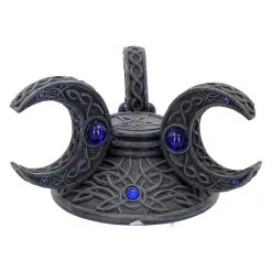 Dreifach Mond Kristallkugel Halter 10cm