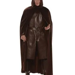 Mittelalter Umhang Im Wildleder-Look Braun