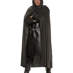 Schwarzer Umhang Im Wildleder-Look