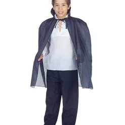 Schwarzes Vampir Cape Für Kinder