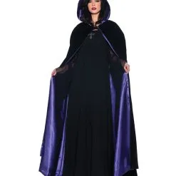 Samt Satin Cape Deluxe Violett