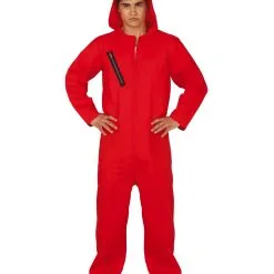 Bankräuber Jumpsuit Rot