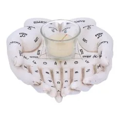 Weiße Chiromantie-Hände Teelichthalter -Karnevalskostüme Herren Verkäufe weisse handlese haende kerzenhalter weisse chiromantie haende teelichthalter 51058 04