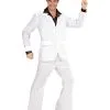 Weißer 70´s Disco Partyanzug -Karnevalskostüme Herren Verkäufe weisser night fever partyanzug 70er jahre disco anzug 70s white disco suit 36833 01