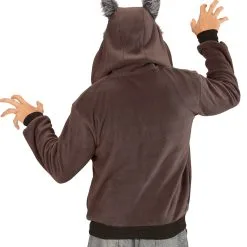 Wolf Jacke Als Kostüm -Karnevalskostüme Herren Verkäufe wolf kostuem jacke wolf costume hoodie tierkostuem maerchen kostuem 54512 04